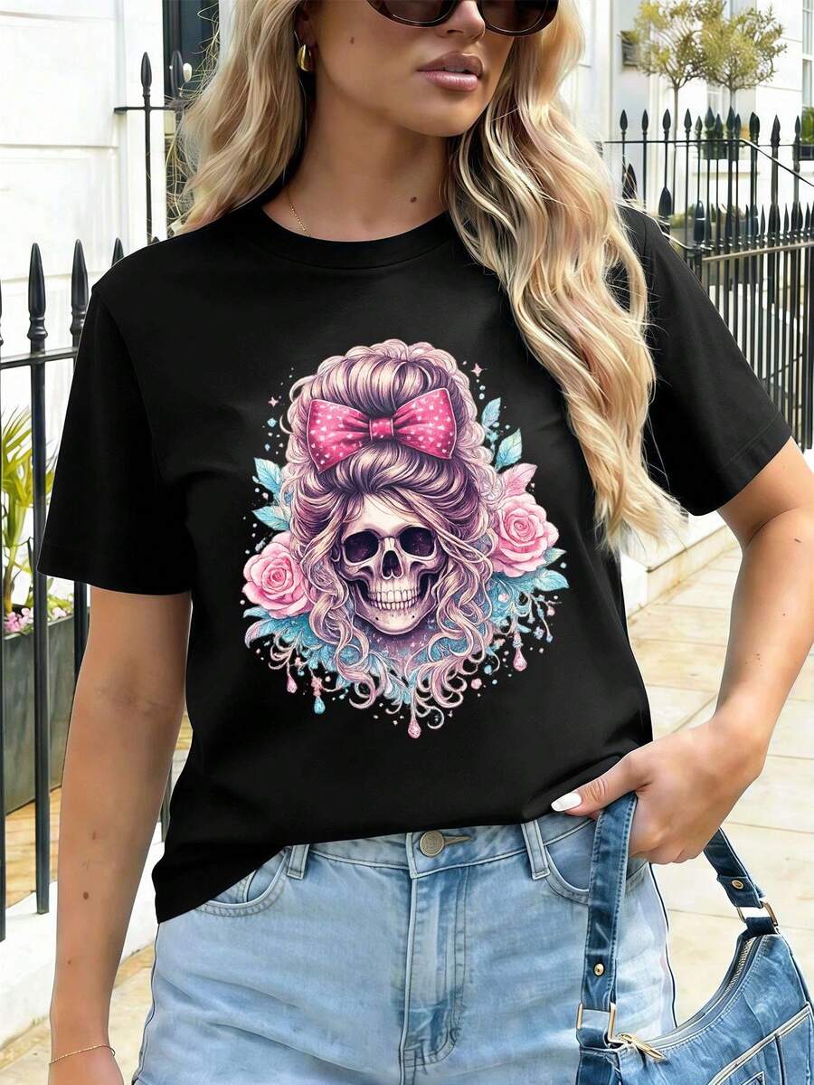 Women T-Shirts - Black - View 1