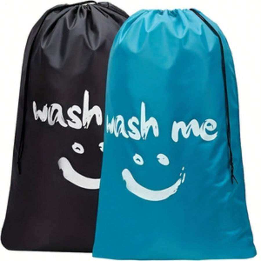 1pc Travel Laundry Bag, Clothes Storage Organizer, Large Capacity Portable Drawstring Bag, Waterproof Nylon Mesh Storage Container, Essential Travel Accessories Packing Organizer, Lightweight Foldable Garment Bag, Home Organization Solution, Multi-Purpose Portable Storage Bag, Quick Dry Laundry Hamper, Convenient Travel Gear Bag - View 1