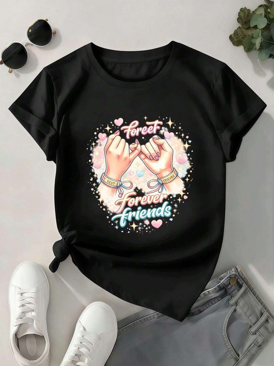Women T-Shirts - Black - View 1