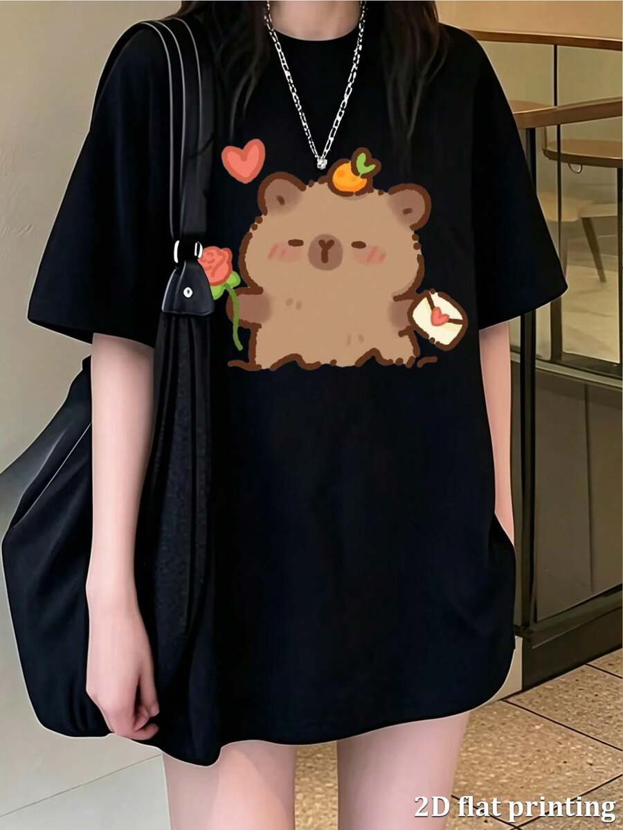 Women T-Shirts - Black - View 1