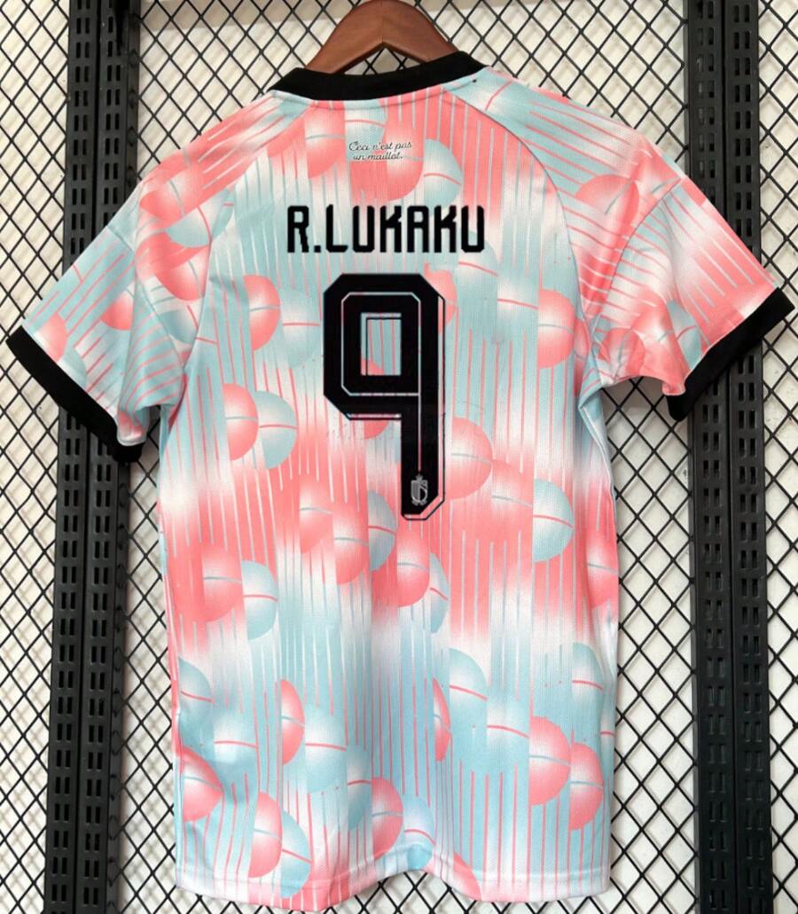 Multi-Nation Player Soccer Jersey Collection | Modern Football Stars Shirts With Names & Numbers - BE Away No. 9 - View 1