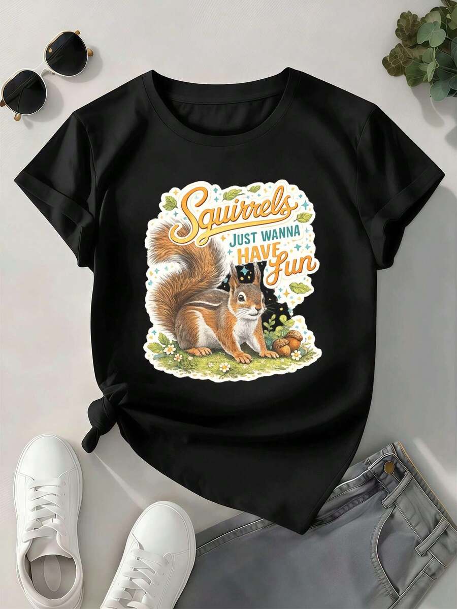 Women T-Shirts - Black - View 1