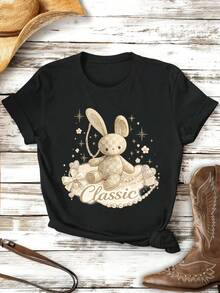 Women T-Shirts - Black - View 2