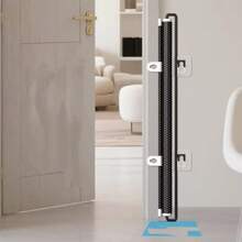 Expandable Pet Gate, Mesh Dog Barrier For Indoor Doorways And Stairs Safety Protection, Suitable For Pets, Easy Installation, Portable Adjustable With Hooks, Applicable For Indoor, Dog Cat Fence, Hooks Random - Multicolor - View 2