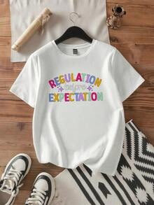 Regulation-Before-Expectations-ABA-Therapist-ABA-Therapy-T-Shirt - 黑色 - 查看 2