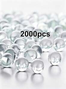 2000pcs Transparent Acrylic Ball Filler Beads - Vase Fillers, Rustic Wedding Decor, Outdoor Garden Pebbles, Display Stand Vase Decorations, Suitable For Bedroom, Living Room, Kitchen, Home Decor, Creative Projects, Decorative Beads, Accessory - Transparent Version - View 8