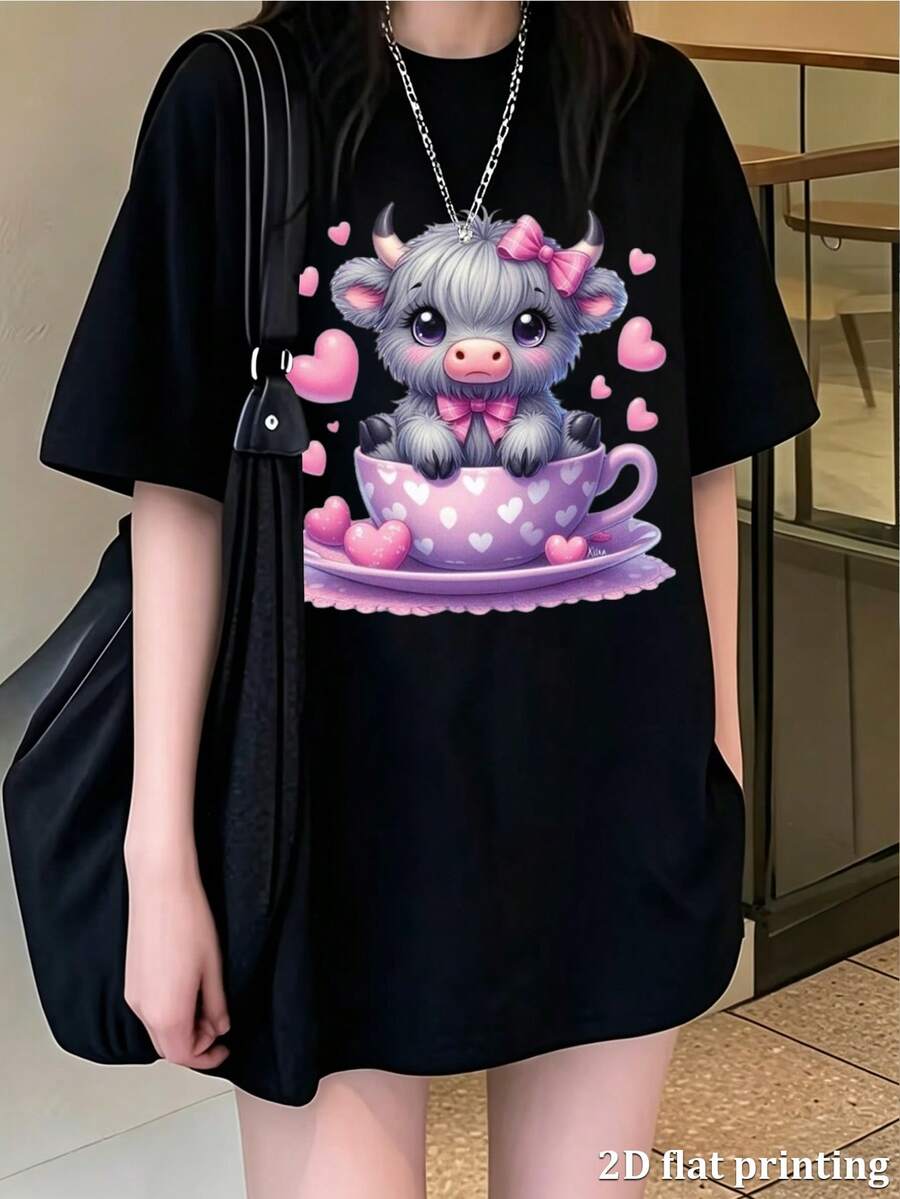 Women T-Shirts - Black - View 1