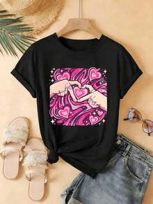 Women T-Shirts - Black - View 2