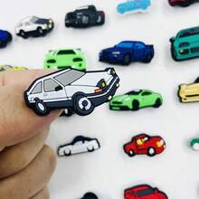 20pcs Random Car Series Accessories, PVC Material Decorative Pendant, Creative Street Element DIY Detachable PVC Durable Set, Suitable For Daily Outfit, Birthday, Party, Valentine's Day, Halloween And Christmas Gifts - Multicolor - View 4