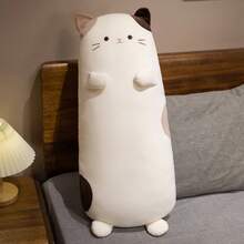 Cute Long Plush Throw Pillow, Soft Plush Cartoon Water Rat, Chick, Green Dinosaur, Pink Pig Plush Filled Cushion, Comfortable Companion Pillow Suitable For Bedroom, Living Room, Car, Children, Birthday, Christmas Gift - Long Pillow MSH - View 22