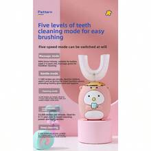Children's U-Shaped Electric Baby Toothbrush Liquid Silicone Brush Head Infant Dental Cleaner - 小飛龍[6-14歲]兒童版 - 查看 10