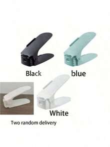 10/20 piezas Estante de almacenamiento de ranuras para zapatos, Estante de zapatos apilable ajustable, Estante de zapatos de doble capa con clip, Adecuado para organizar el armario y el gabinete de zapatos, Estante de almacenamiento de zapatos, Adecuado para la entrada. Colores negro y blanco. - Multicolor - Ver 4