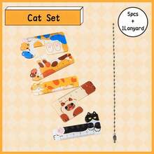 Set Of 5 Cute Palm Size Acrylic Ruler, Mini 5cm Cartoon Straight Ruler Freely DIY Decorate, Perfect For Measuring, Drawing, Journal, Note And Scrapbook Crafts - Ruler - View 9