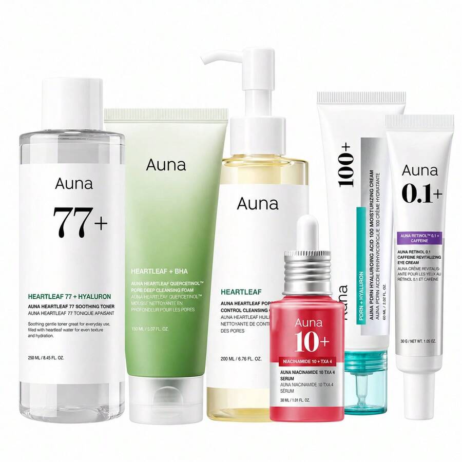 [Official Shop] Korean Glass Skin Set (Daily Skincare Routine For Clear Skin) Cleanser + Foam + Toner + Serum + Moisturizer - Bộ 4 - Xem 1