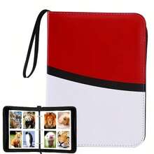 Trading Card Binder 4 Pocket, Card Book With 50 Removable Sleeves Fits 400 Cards, 3-Ring Zipper Design MTG/TCG/Sport Collection Album Gifts For Boys And Girls - Multicolor - View 10