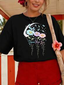 Women T-Shirts - Black - View 1