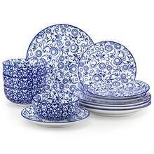 Plates And Bowls Set For 4, 12pcs Dinnerware Sets, Microwave And Dishwasher  Dishes Set, Porcelain Kitchen Set - SELENE-04-12pcs - View 12
