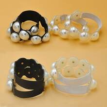 2pcs Large Pearl High Heel Shoe Clips, Transparent Shoelaces Prevent Heel Slippage, No Installation Required - Multicolor - View 3