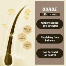 OUHOE Spray para el Cuidado del Cabello con Jengibre, Anti-Caída, Fortificante, Hidratante, Engrosador, Nutritivo - 1 - Ver 4