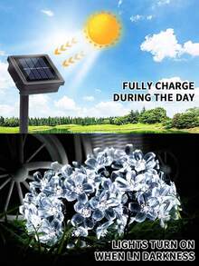 1件 20/50 LED 戶外太陽能串燈,太陽能花園燈,IP65 防水,8 種控制模式,適用於戶外花園庭院景觀裝飾、婚禮派對節日裝飾,必備戶外花園裝飾,秋季裝飾、萬聖節裝飾、2026 聖誕裝飾 - A - 查看 9
