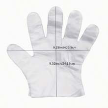 100/200pcs Plastic Disposable Gloves, Durable & Reusable For Cooking, Pre-Meal Prep, Kitchen, Cleaning, Restaurant Service - A - View 2