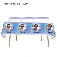 Hasbro 1pc Party Tablecloth, Children's Birthday Supplies, Cat Decorations, Tabletop Cover, For Boys, Girls, Baby Shower, DIY Decorations - Multicolor - View 5