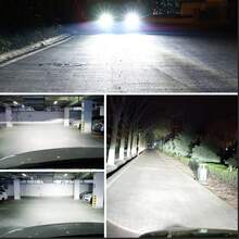 TOAUTO 2 bóng đèn LED H11 9005 HB3 9006 HB4 cho đèn pha, đèn sương mù, đèn siêu sáng công suất cao màu trắng - A - Xem 6