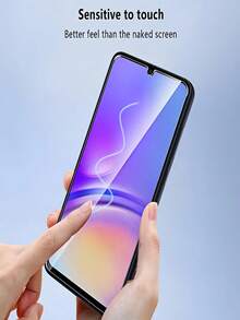 3片装超高清钢化玻璃膜手机屏幕保护膜，兼容三星Galaxy S26 S25 Ultra S24 S23 FE A57 A56 A55 A35 A36 A37 A26 A27 A17 A16 A15 A14 A13 A07 A06 A05 A04 4G 5G，9H防爆、防刮、无气泡、光滑防油，自动吸附保护膜，支持指纹识别。[国际版，非本地版] - 無色 - 查看 10