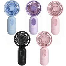 VanSmaGo Caming Fan Portable Mini Outdoor Fan Set [2/3/4/5/6/9/10 Pieces] Handheld Personal Small Fan With 3 Speed For Outdoor Travel, USB Rechargeable Battery Powered Durable Eyelash Fan, Multiple Colors - 5 chiếc Đen + Hồng + Xanh + Hồng + Tím - Xem 11