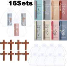 Bộ 16 bút bi in hình Thánh giá Chúa Giê-su và câu Kinh Thánh, kèm thiệp chúc mừng và túi lưới, đồ dùng cầu nguyện Cơ đốc giáo, quà tặng kỷ niệm tôn giáo, đồ dùng nhà thờ, quà tặng Phục Sinh, phụ kiện bàn làm việc, đồ dùng văn phòng và trường học. - Thập tự giá Kinh Thánh - Xem 13