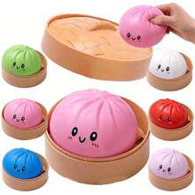 Glitter Dumpling, Glitter Dumpling Squishy Box, Dumplings Squishy, Anxiety Relief Fidget, Soft Squeeze Decompression Dough (1PC-A) - Multicolor - View 4
