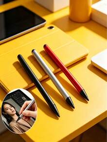 3pcs Dual-Tip Portable Touch Screen Stylus Pen Set For Smartphone, Tablet, GPS - Multicolor - View 1