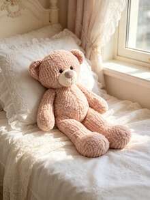15.75 Inch/40cm Super Soft Plush Giant Pink Teddy Bear Stuffed Animal Doll, Cute Cuddly Oversized Plush Doll, Perfect Gift For Babies, Newborns, Kids, Baby Shower, Birthday, Christmas, Valentine's Day, Decorative Accent For Home - Baby Pink - View 6