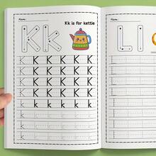 32-Page Reusable Letter Practice Workbook, Suitable For Preschoolers, Helps Them Recognize Letters, Uppercase And Lowercase Conversion, And Writing Skills. It Is A Reusable Workbook, Ideal For Pencil Grip Practice And Back-To-School Season. - Multicolor - View 6
