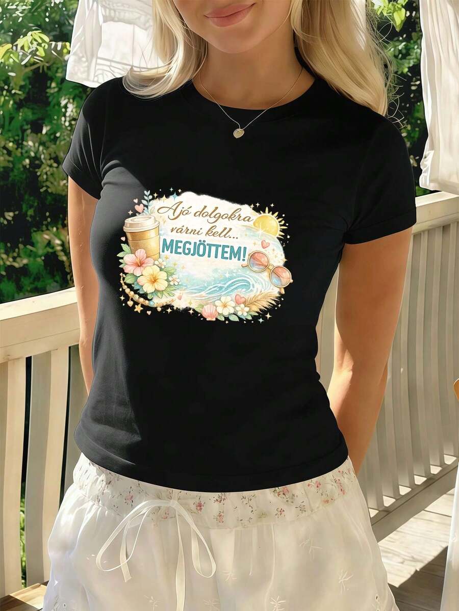 Women T-Shirts - Black - View 1