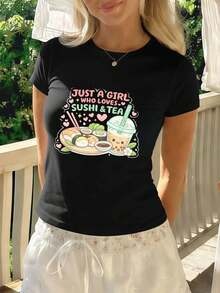 Women T-Shirts - Black - View 1