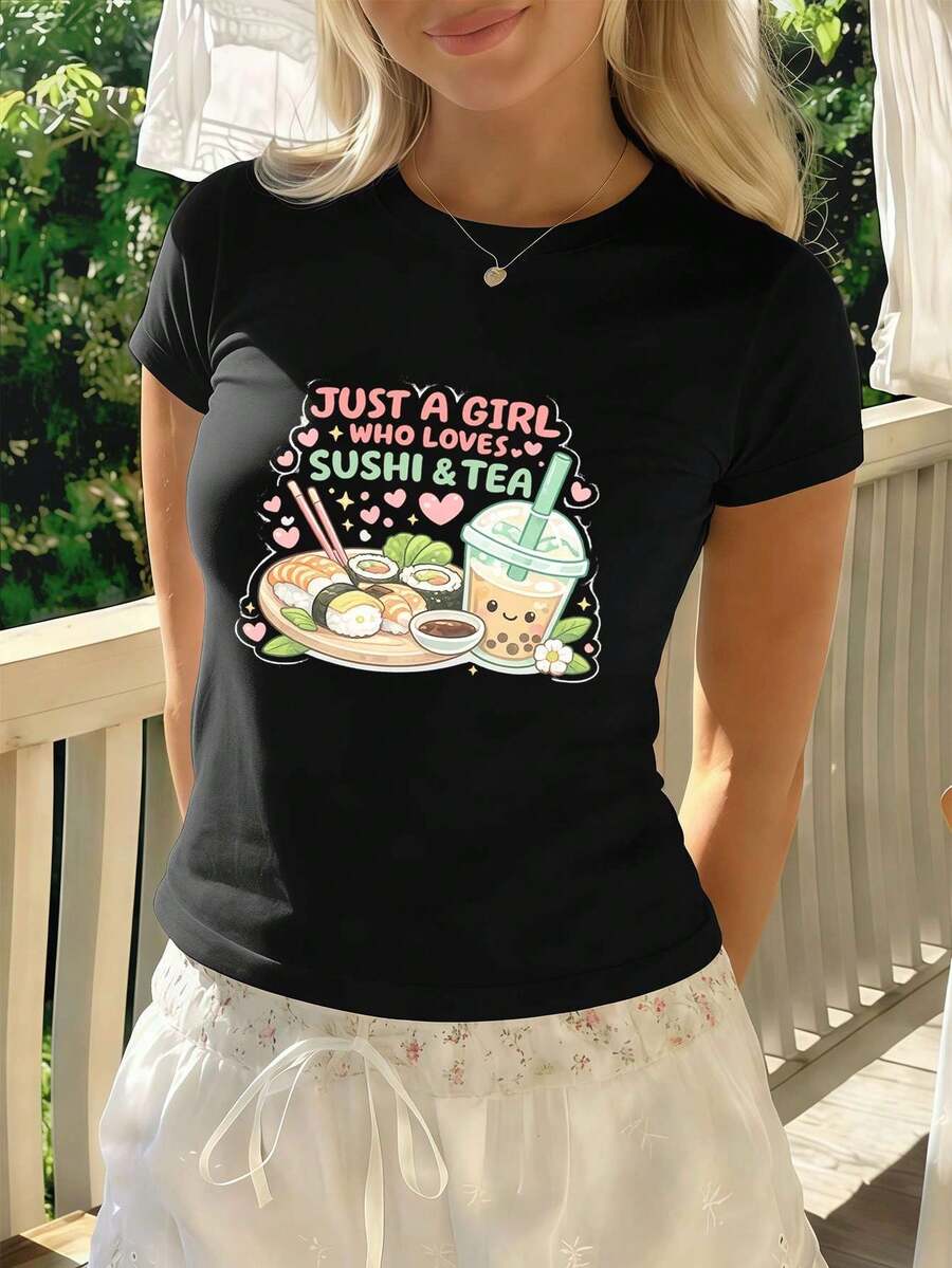 Women T-Shirts - Black - View 1