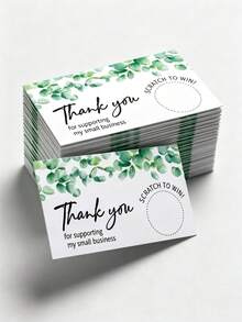 50 Thẻ Phiếu Quà Tặng Cào Trống, Thẻ Giấy Nhét Quà Tặng, Thẻ Giấy Nhét Quà Tặng Cho Doanh Nghiệp, Nhà Hàng, Spa, Thẩm Mỹ, Tiệm Làm Tóc, Đám Cưới, Sinh Nhật, Giáng Sinh, Tiệc Lễ Hội - Thẻ cào - Xem 4