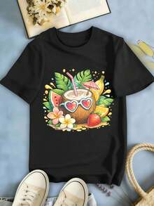 Women T-Shirts - Black - View 2