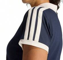 Adidas New Quick-Drying Women's Short-Sleeved Polo Shirt - Royal Blue/White - View 5