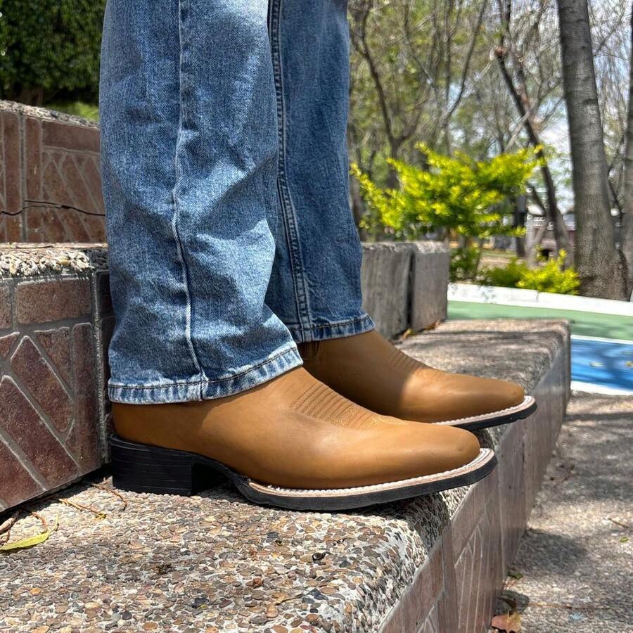 Botines Vaqueros Hombre De Piel Genuina Con Suela Antiderrapante Ligera Y Plantilla Poliuretano Confort Botas Botin bota cuero