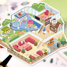 3D卡通立体模型贴纸 大型场景系列 创意儿童趣味DIY风景贴纸 - 款式一 - 查看 5