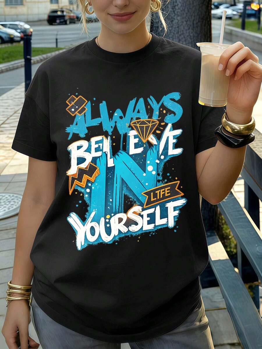 Women T-Shirts - Black - View 1