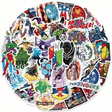 50 PIEZAS Pegatinas oficiales y auténticas con licencia de los Vengadores y Tony Stark, pegatinas de dibujos animados para botellas de agua, portátiles, parachoques, decoraciones - Unitalla - Ver 9