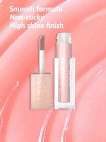 Maybelline 美寶琳豐唇唇彩 + 玻尿酸唇彩，005 花瓣色，高光澤豐唇效果，增強唇部豐盈感，持久光澤，長效保濕，提升唇形，強效光澤，長效保濕 - 004 SILK - 查看 4