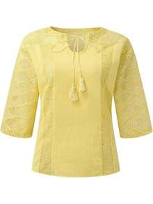 Women Tops - Yellow - View 2