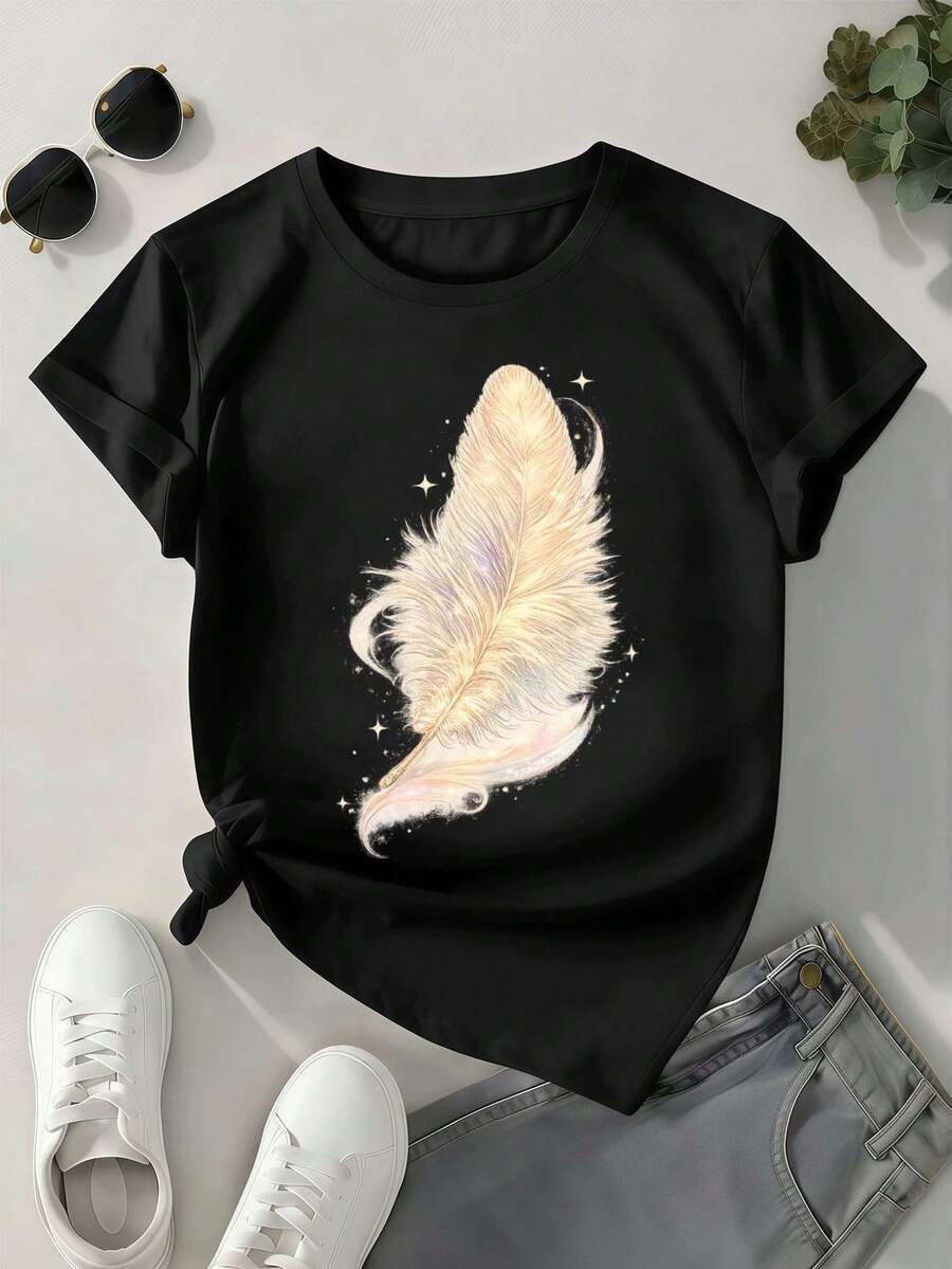 Women T-Shirts - Black - View 1