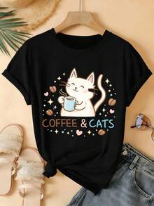 Women T-Shirts - Black - View 2