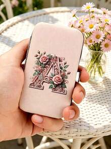 7 Stück/Set Rosa Rosen Schloss Buchstaben Muster Reise Nagel Set, Schloss Kunst Design Buchstaben A-Y, Großer Kapazität Nagelpflege Box Aufbewahrungsbox, mit Edelstahl Werkzeugen, Ultra scharfer spritzwassergeschützter Nagelknipser Set, klassisches Design Schneidebox, verwendet für mobile Schönheitsartikel, Reisen, Ausflüge, Internat und Familien Grundbedarf, Lehrertags Geschenke, Muttertags Geschenke - Verschiedenfarbig - Übersicht 2