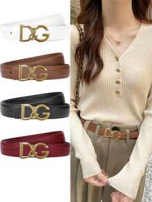 Thắt lưng nữ cao cấp hai lớp, kiểu dáng tối giản, phù hợp với váy, quần jeans và giúp định hình vòng eo. - Nhiều màu - Xem 1